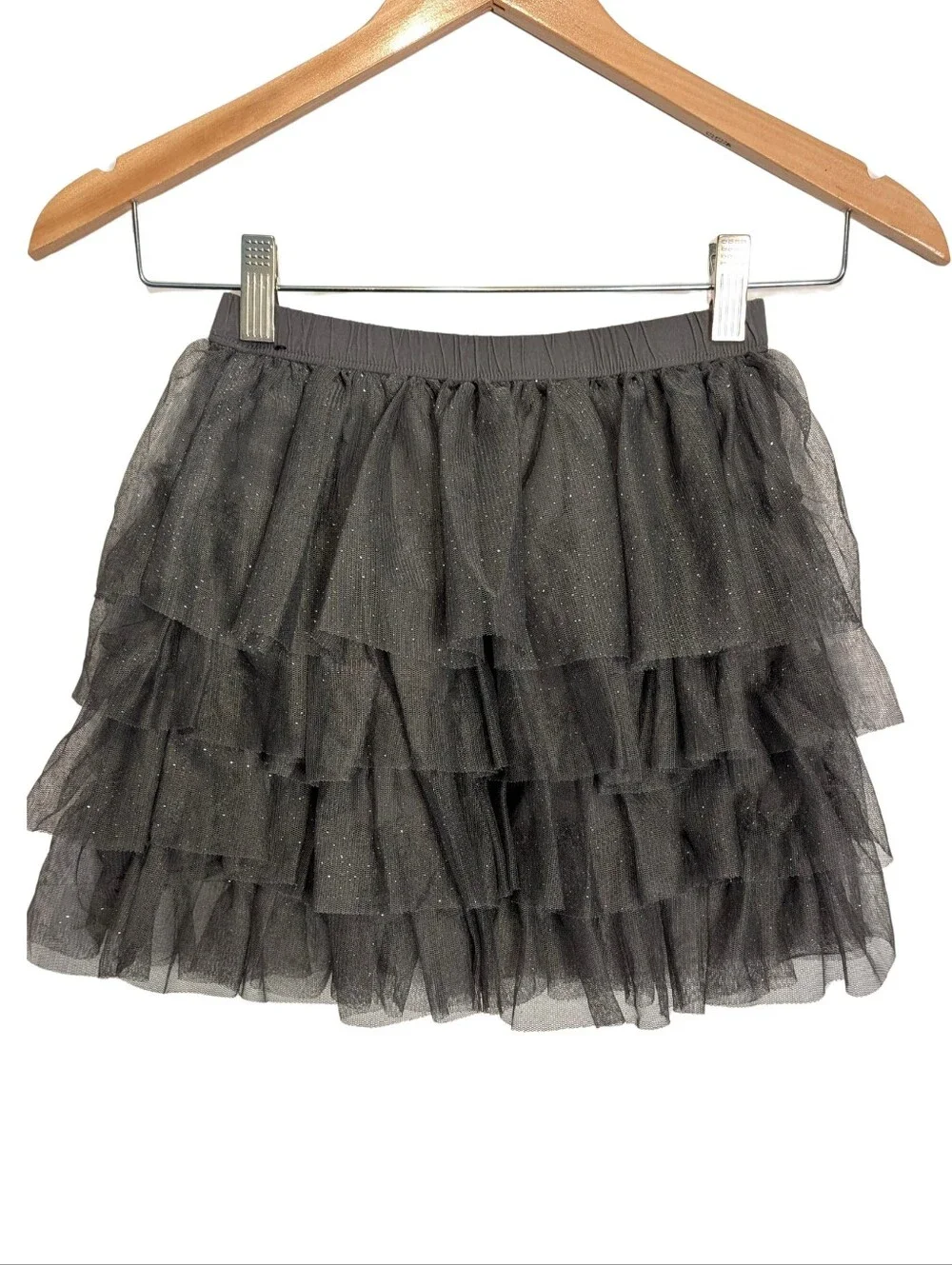 Tiered Sparkly Tulle Skirt -Kids Medium